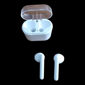 PARTS/REPAIR Onn Wireless Earphones Model 100016495 Bluetooth Earbuds White NWB